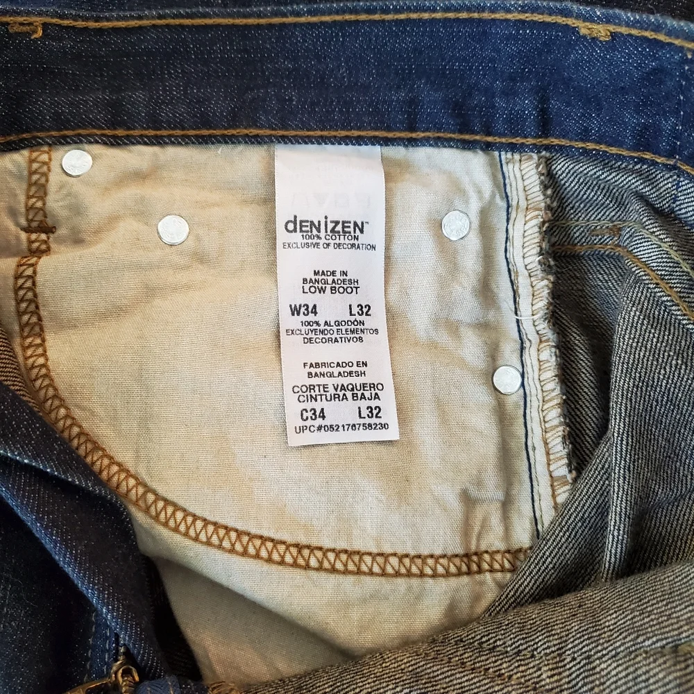 Awesome Denizen Men's Jeans, W34 L32, Dark Blue